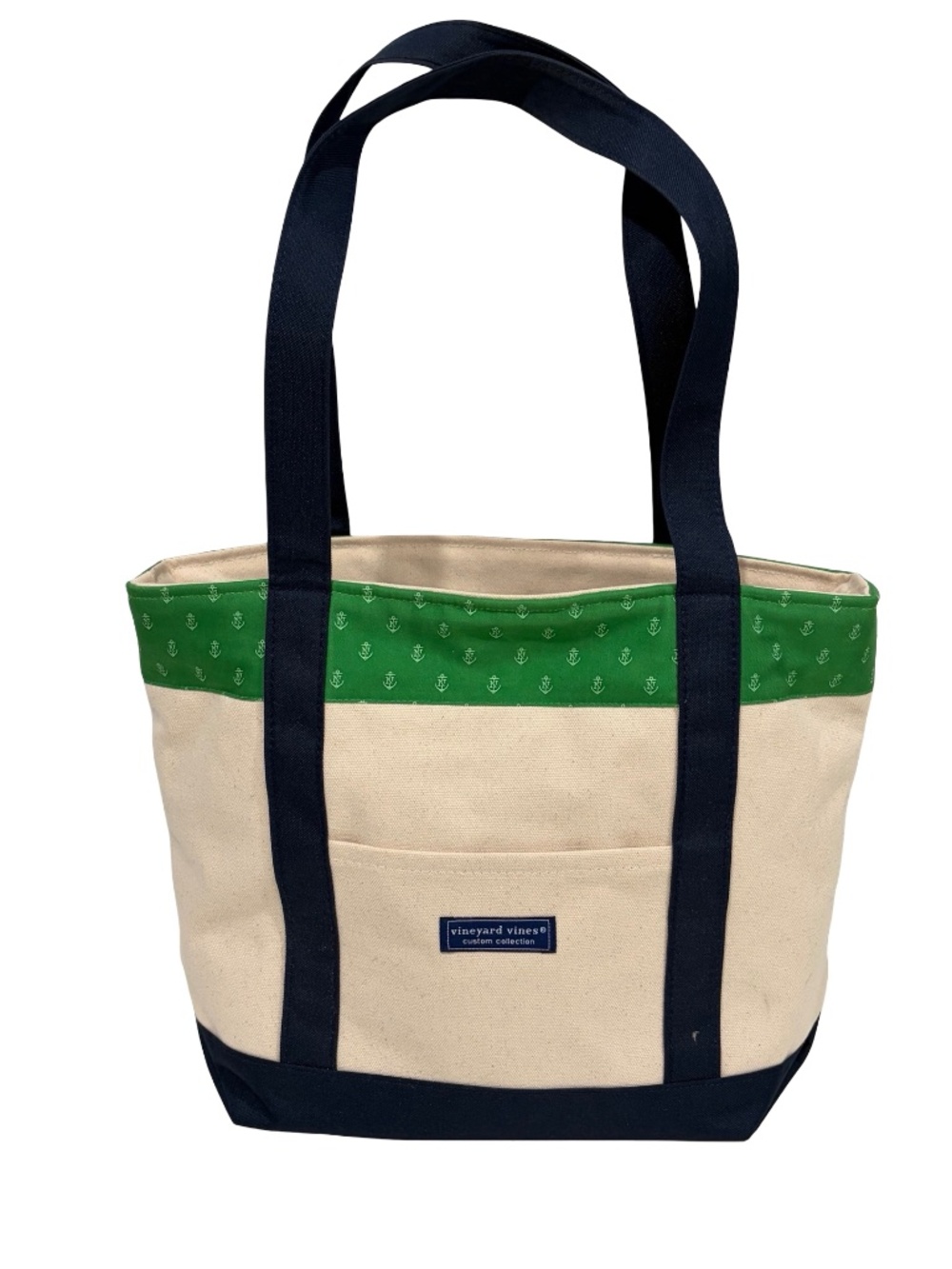 Vineyard Vines Custom Collection / Summer Canvas Bag | Anchor Motif NEW Tote